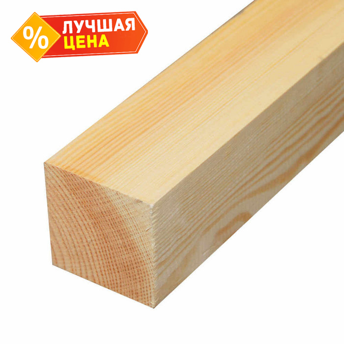Брус строганный сухой 70х70х6000 сорт AB
